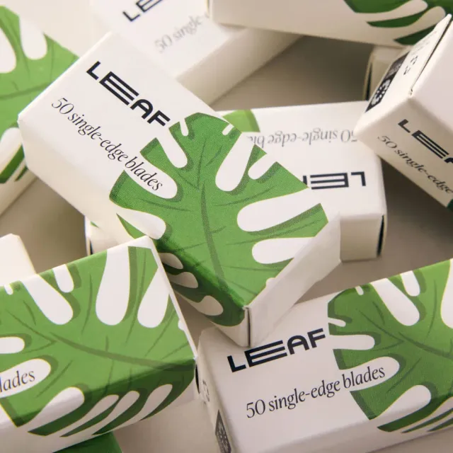 LEAF Shave Blade Packs rakblad single-edge 50-pack