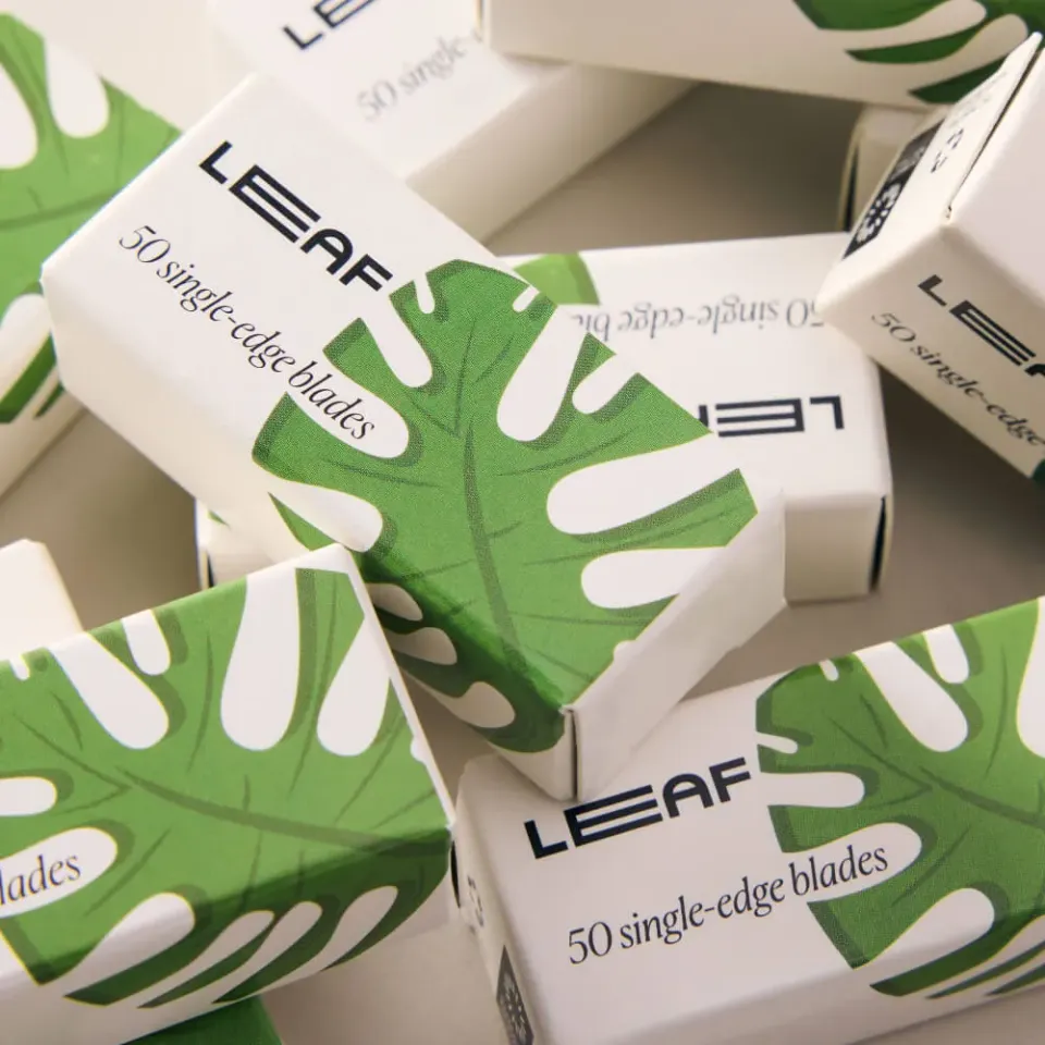 LEAF Shave Blade Packs rakblad single-edge 50-pack
