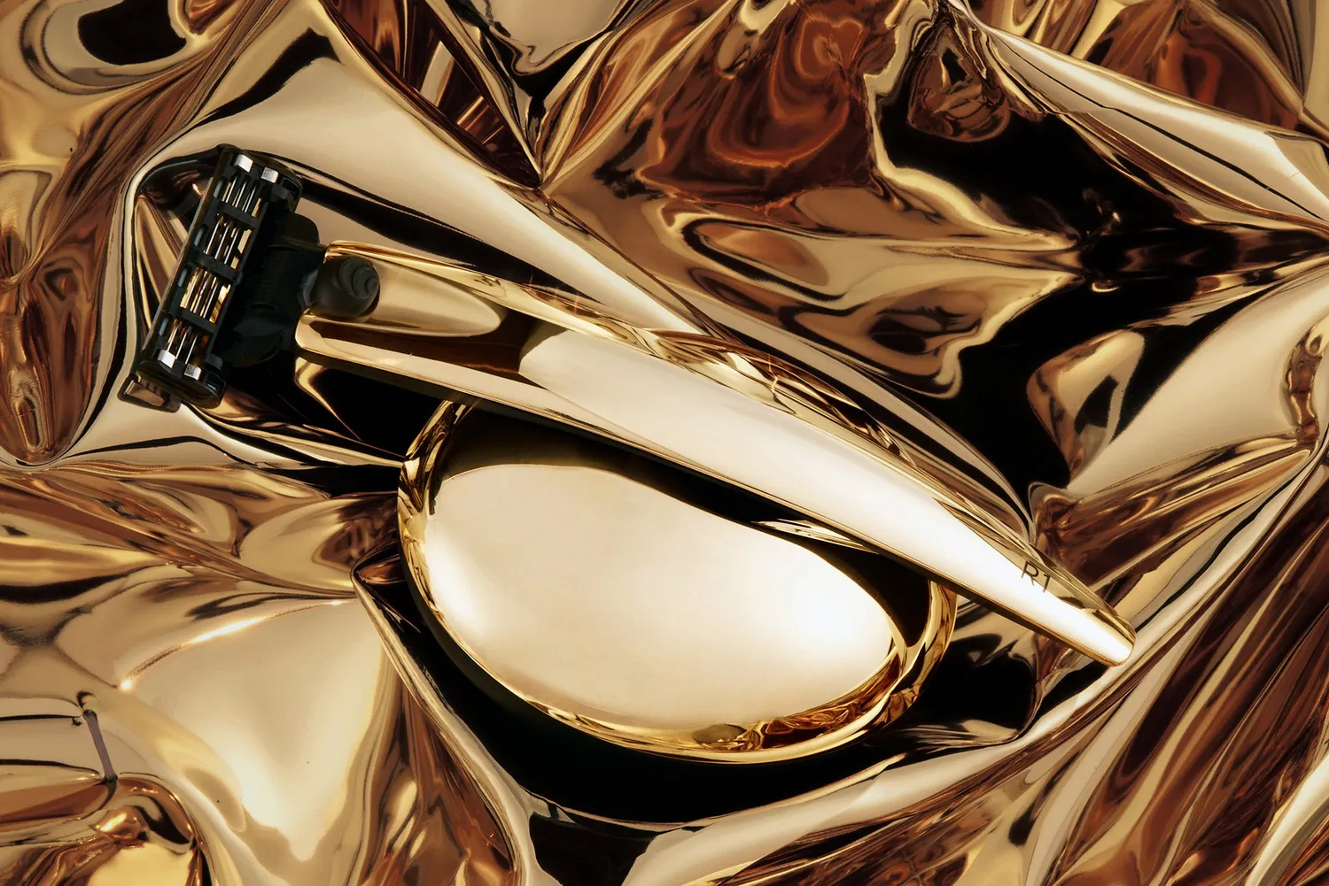Bolin Webb R1 Gold 24ct rakhyvel med ställ Mach3