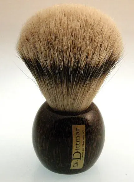 Dr. Dittmar rakborste silvertip ebenholts 24mm