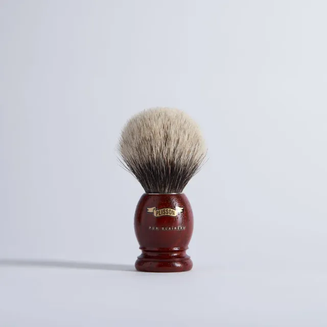Plisson 1808 Original rakborste padouk grå strl 12