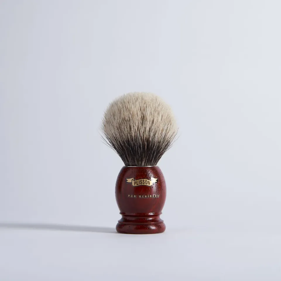 Plisson 1808 Original rakborste padouk grå strl 12