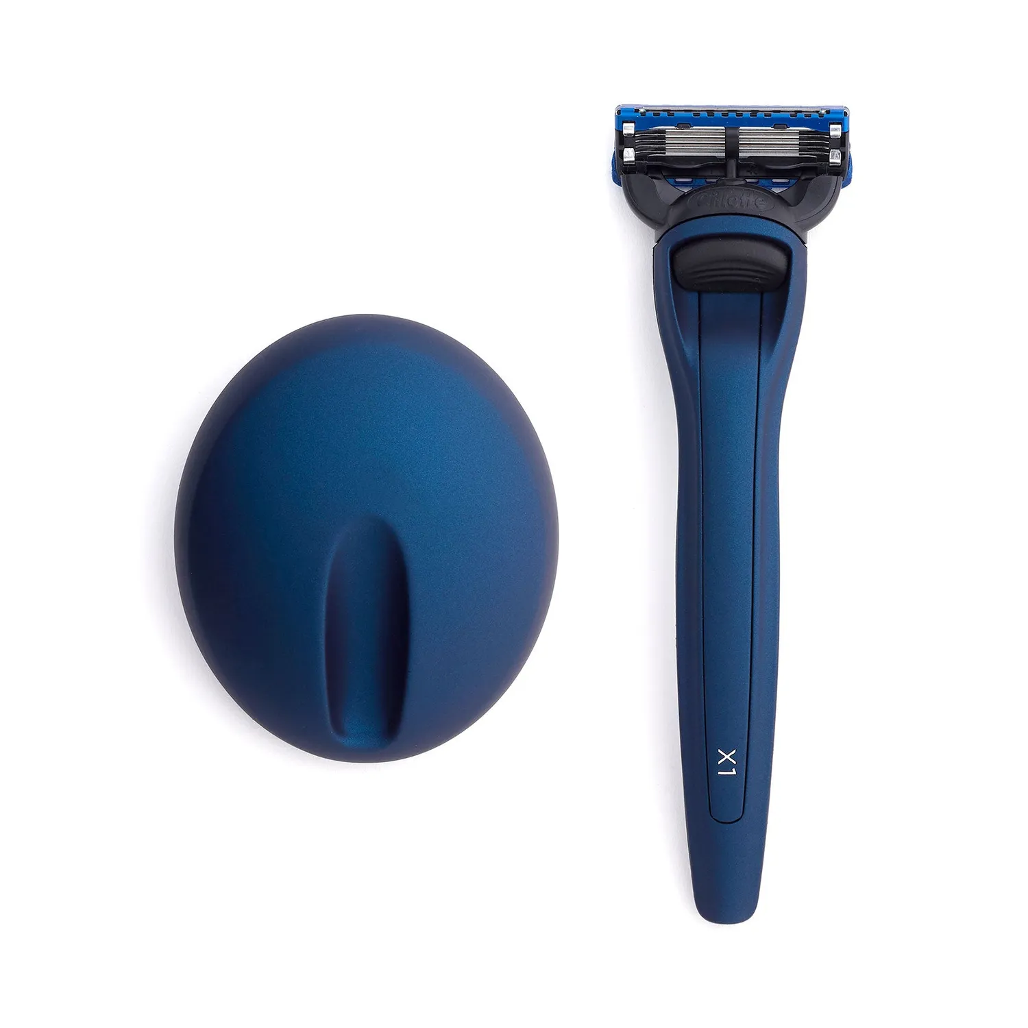 Bolin Webb X1 Matte Blue rakhyvel med ställ blå
