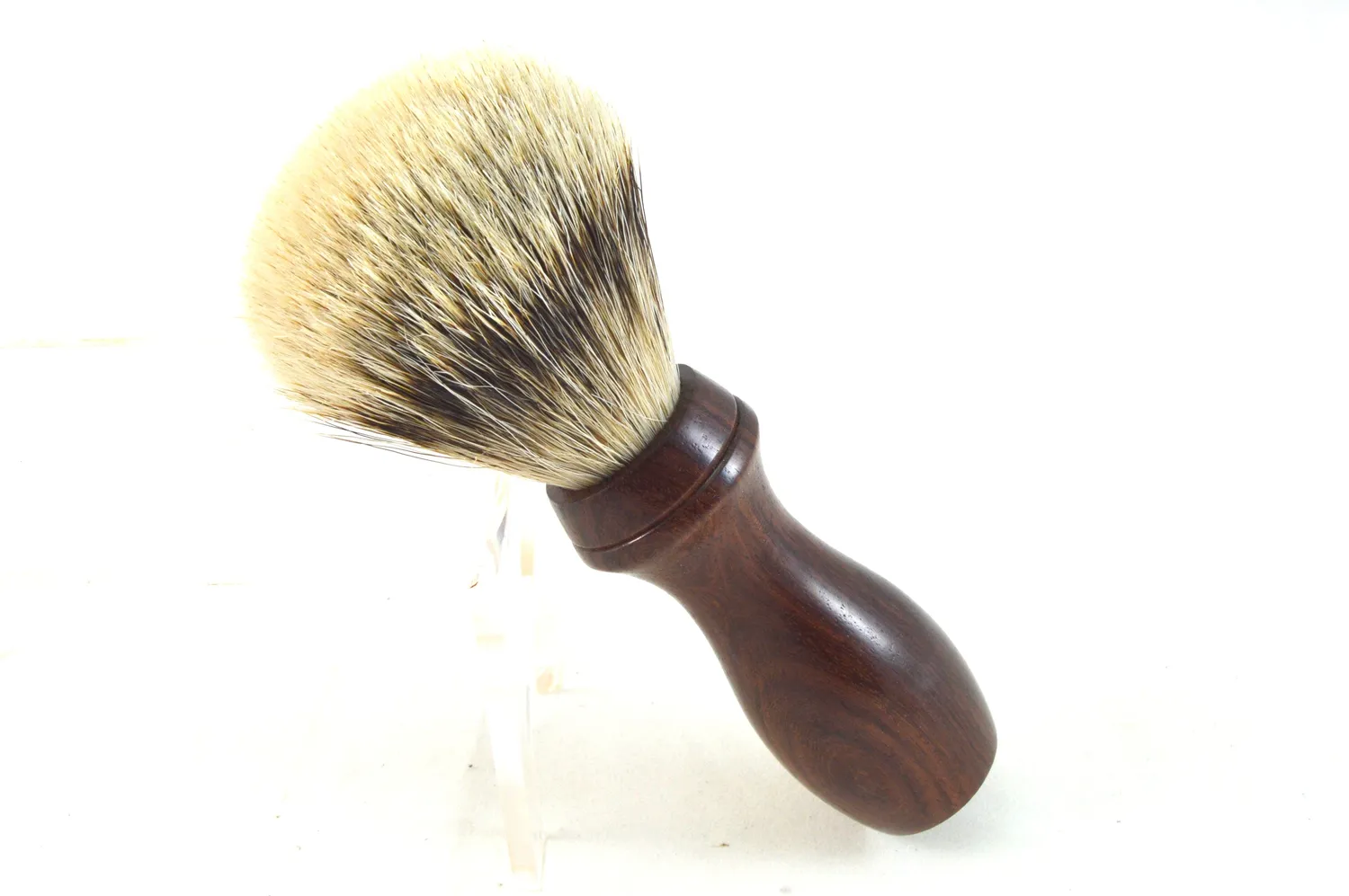 Dr. Dittmar Barber Style rosenträ rakborste silvertip