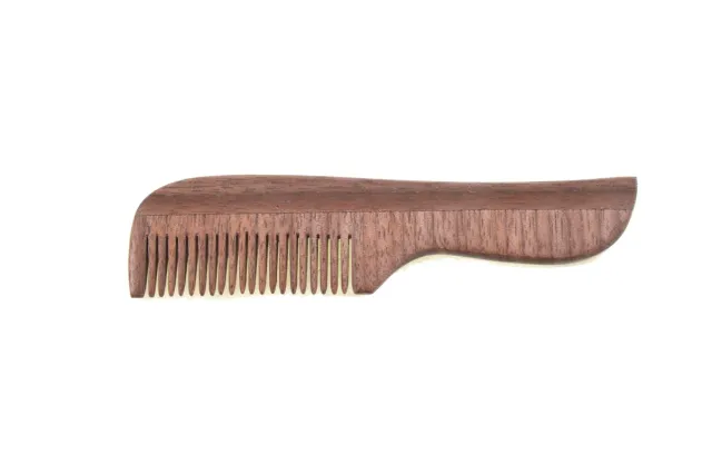 Dr. Dittmar skäggkam valnöt böjd 10,5 cm
