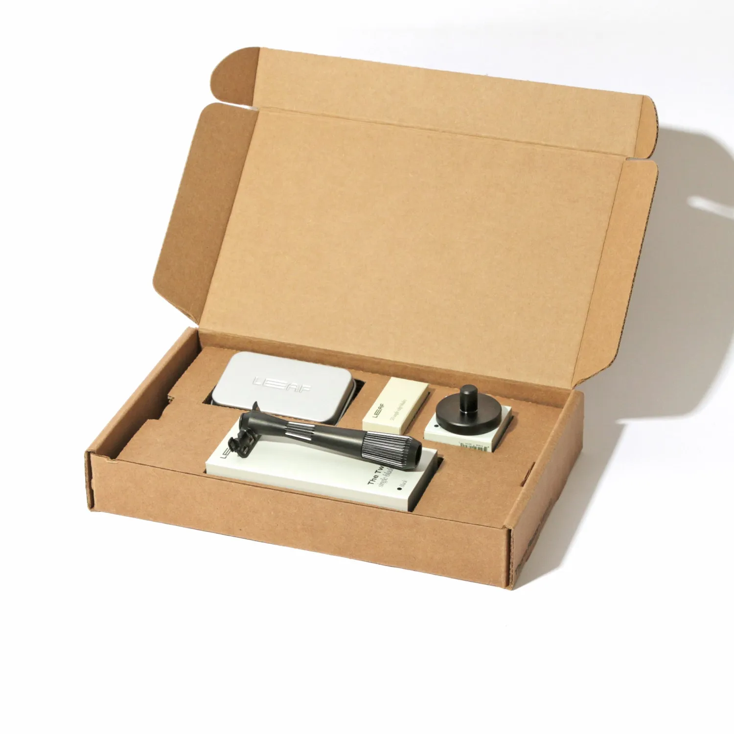 LEAF Twig rakhyvel kit Chrome med 50 blad