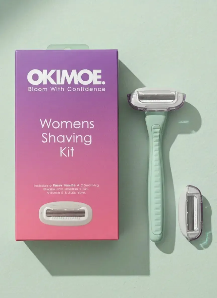 OKIMOE Adriatic Green damrakhyvel startkit 2 blad