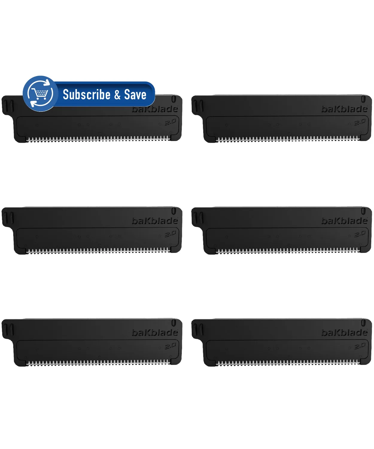 BaKblade DryGlide rakblad 6-pack titan refill