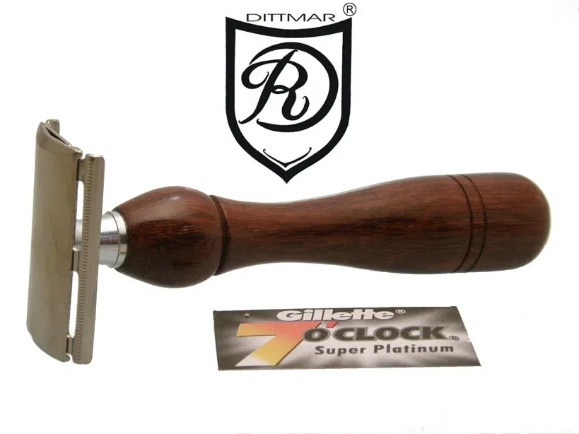 Dr. Dittmar EASY säkerhetshyvel valnöt 115 mm