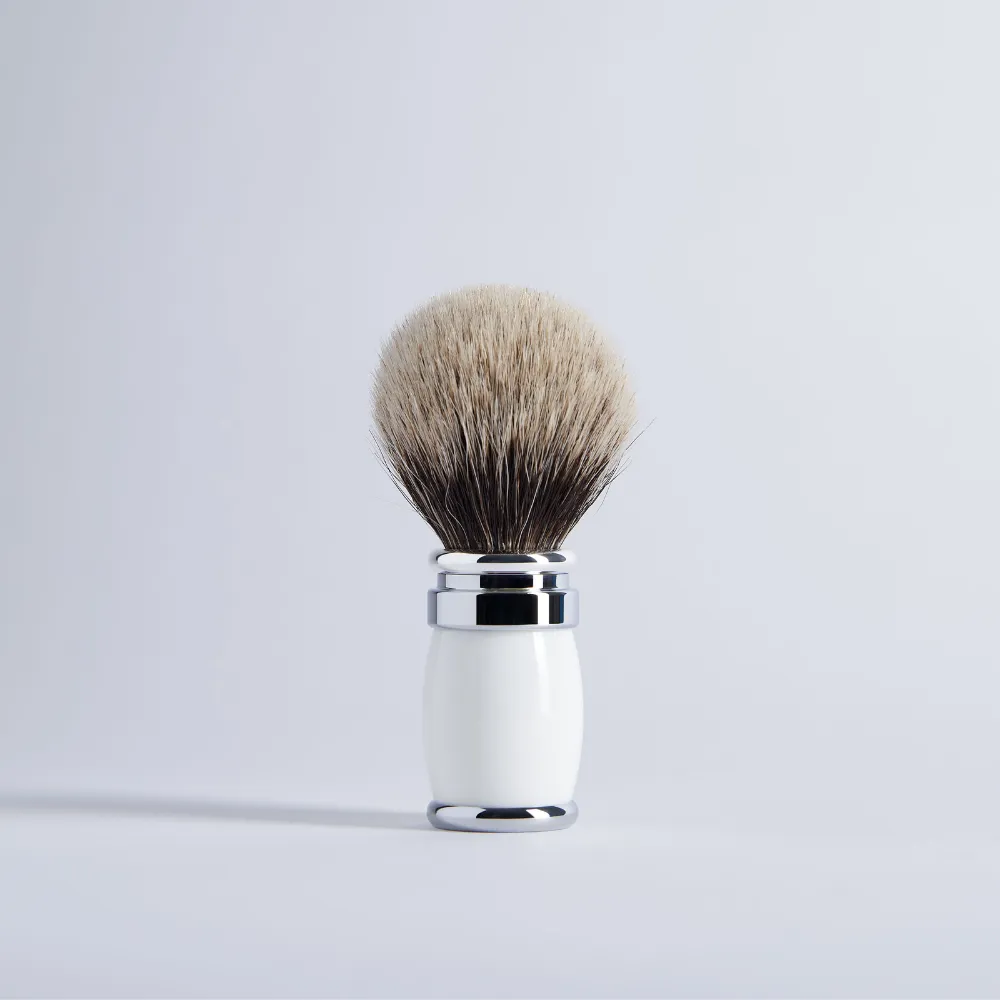 Plisson Joris rakborste grävling lack palladium svart stl 12