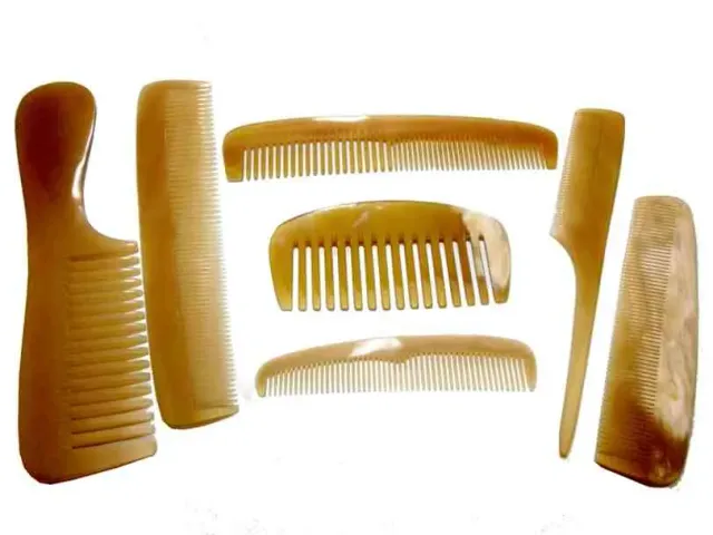 Dr. Dittmar kamset äkta horn 7-pack blandade