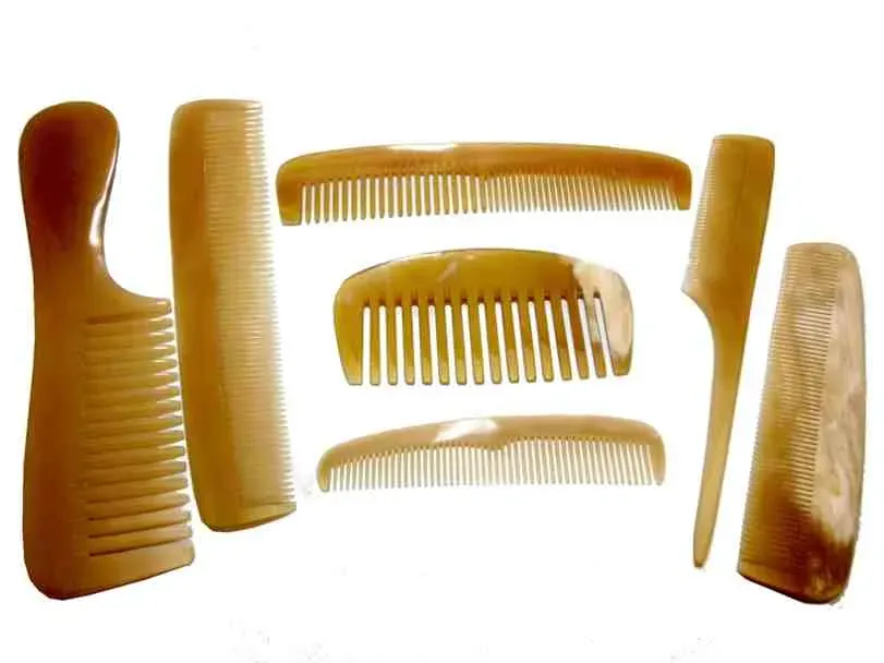 Dr. Dittmar kamset äkta horn 7-pack blandade