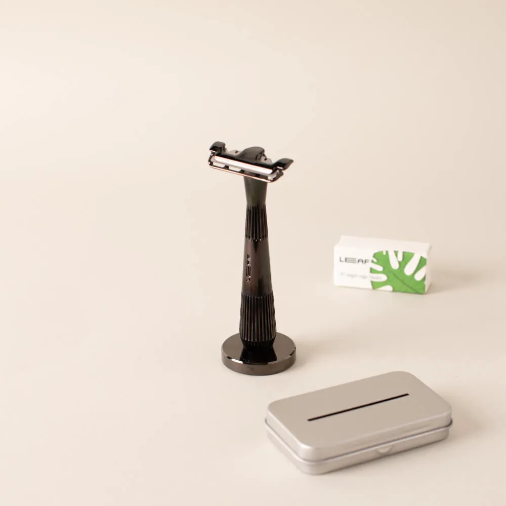LEAF Twig rakhyvel kit Chrome med 50 blad