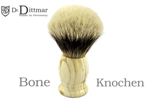 Dr. Dittmar rakborste 2-band silvertip ben 26 mm