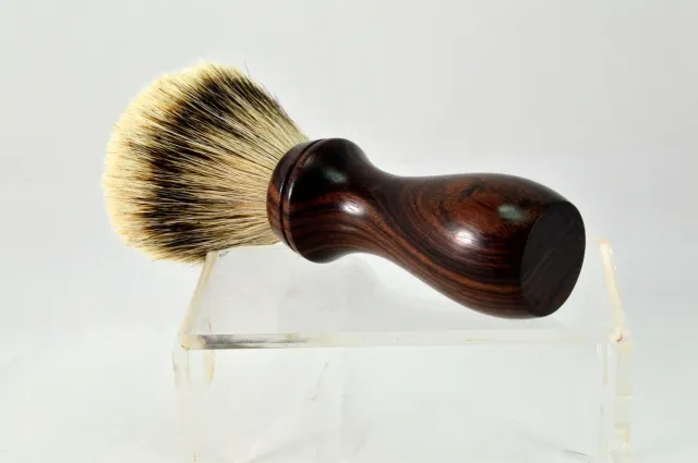 Dr. Dittmar Barber Style rosenträ rakborste silvertip