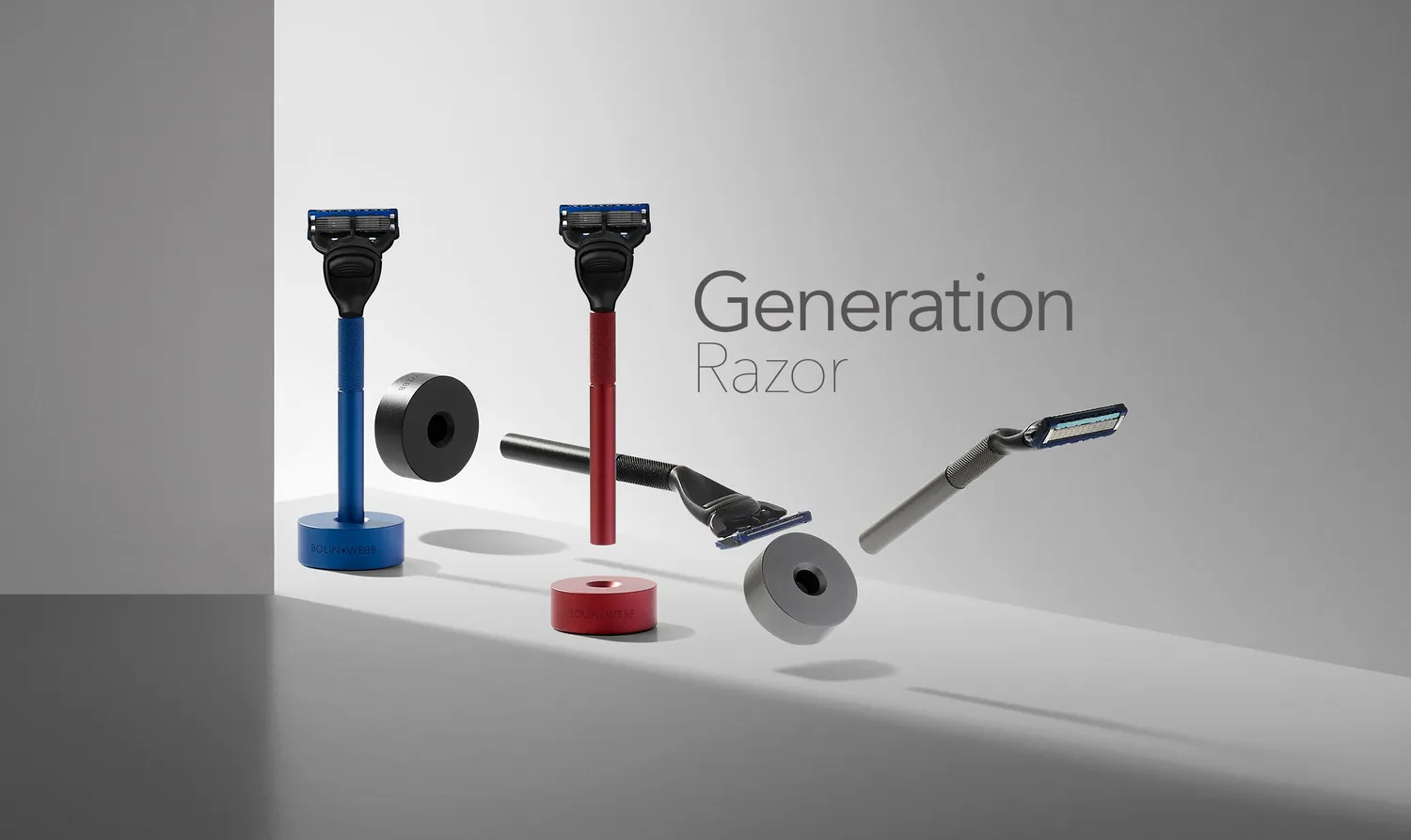 Bolin Webb Generation Graphite rakhyvel med ställ grå aluminium