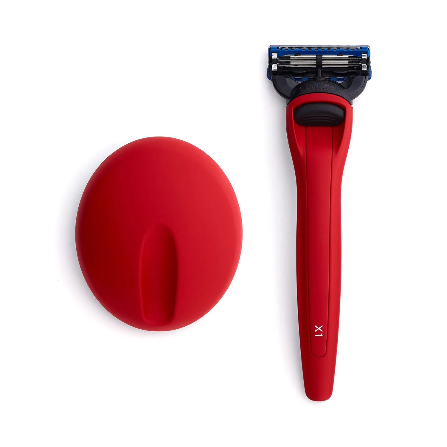 Bolin Webb X1 Matte Red rakhyvelset Fusion5 med ställ