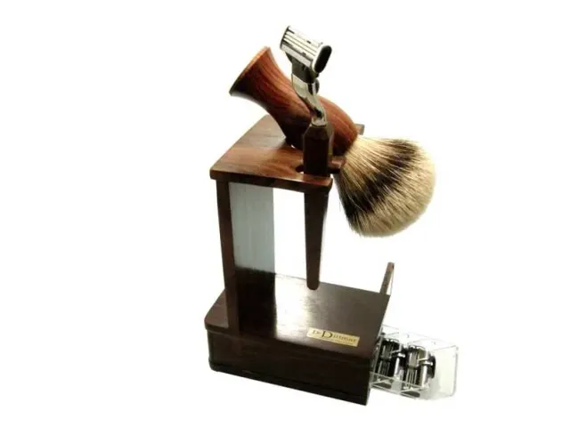 Dr. Dittmar rakset rosenträ silvertip Mach3