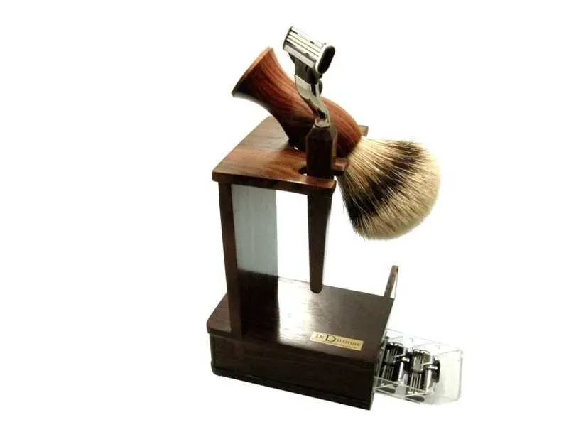 Dr. Dittmar rakset rosenträ silvertip Mach3