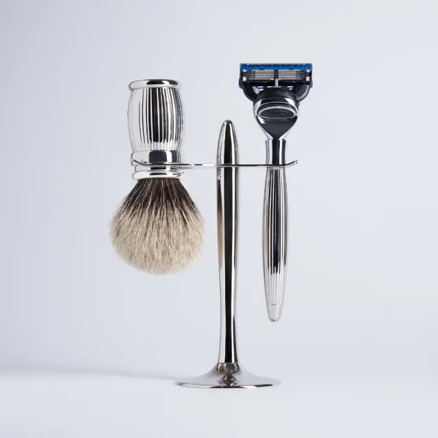 Plisson Godron rakset palladium Mach3 borste 12