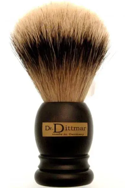 Dr. Dittmar rakborste ebenholts silvertip 26 mm