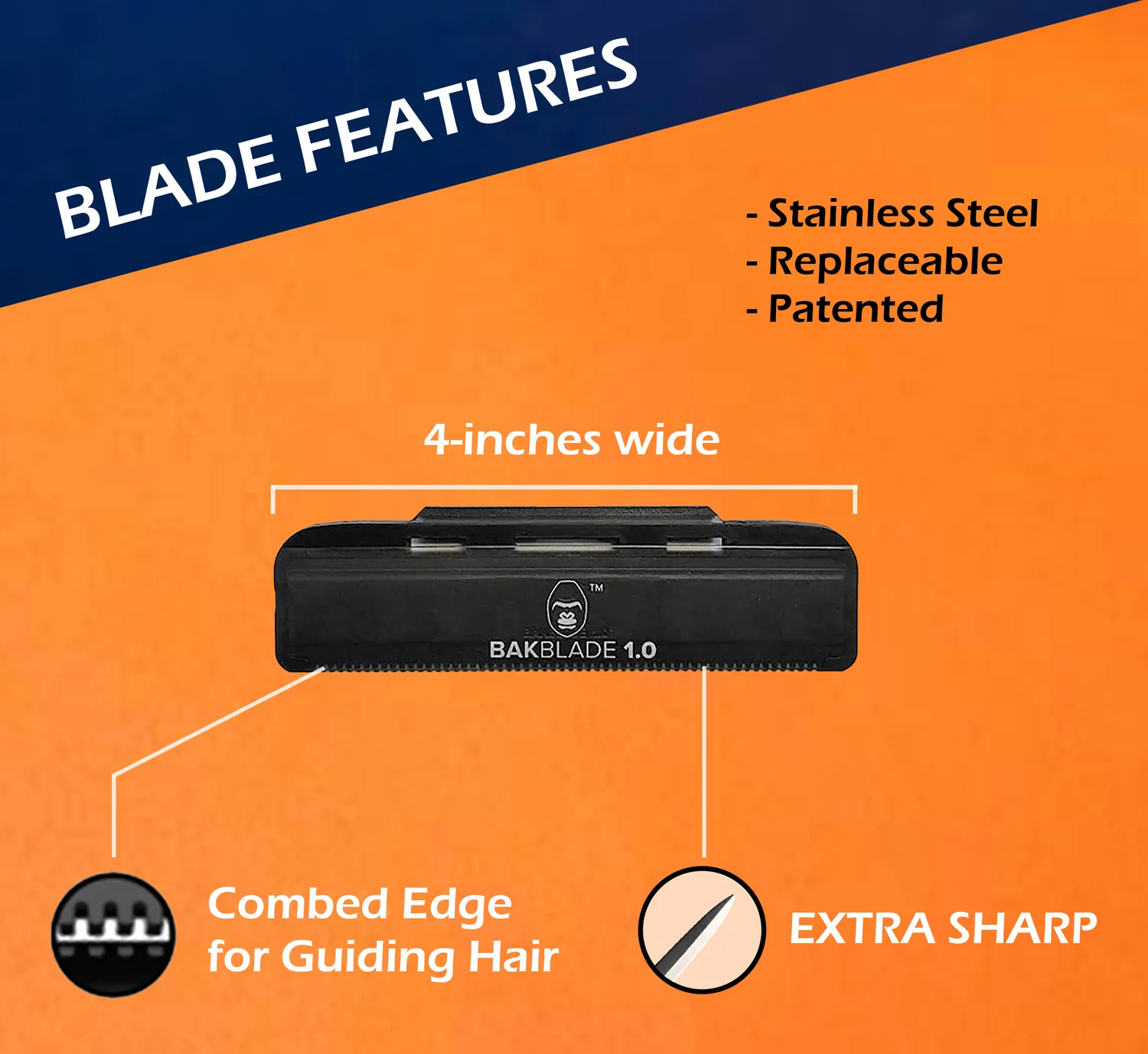BaKblade DryGlide ersättningsblad rakhyvel 12-pack torrglid