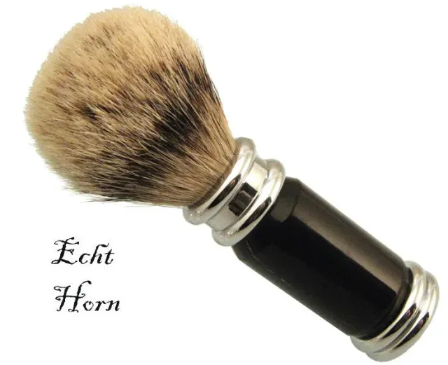 Dr. Dittmar Barber Style rakborste horn mässing 22 mm