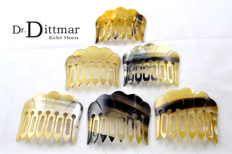Dr. Dittmar instickskam äkta horn 75 mm watusi