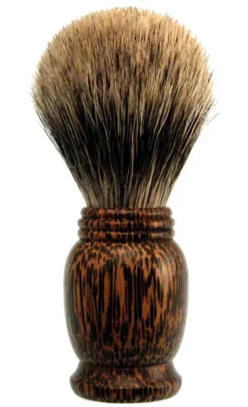 Dr. Dittmar rakborste silvertip tigerträ 22 mm