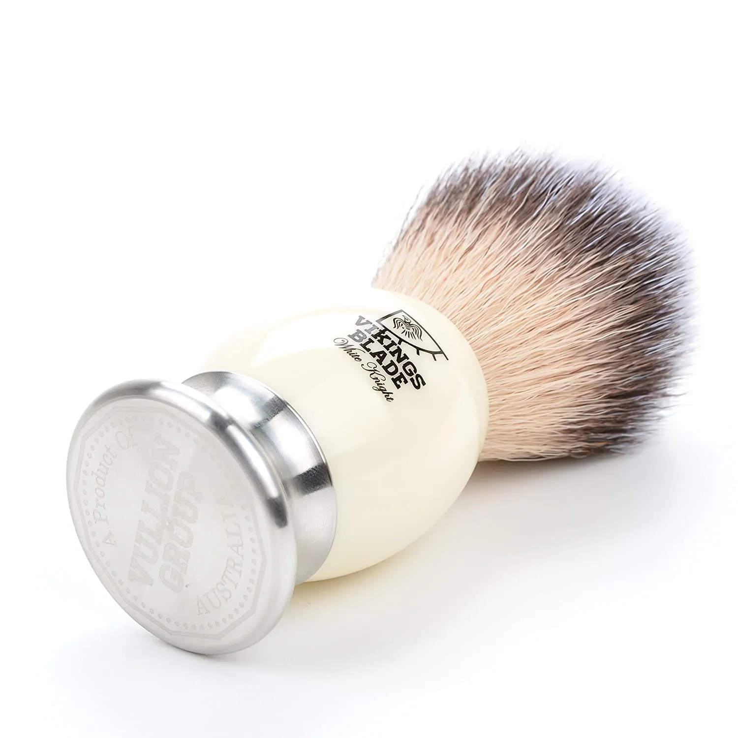 Vikings Blade White Knight rakborste syntet badger-look