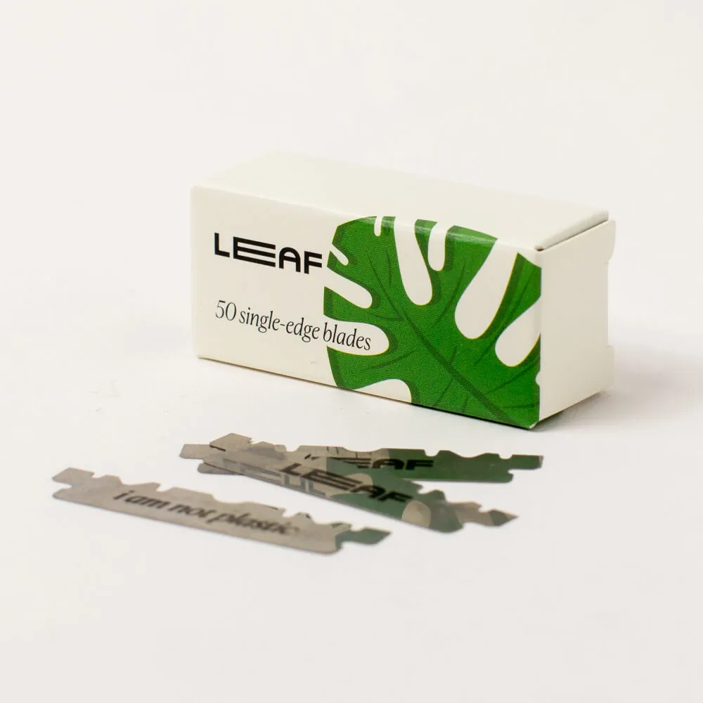 LEAF Shave Blade Packs rakblad single-edge 50-pack
