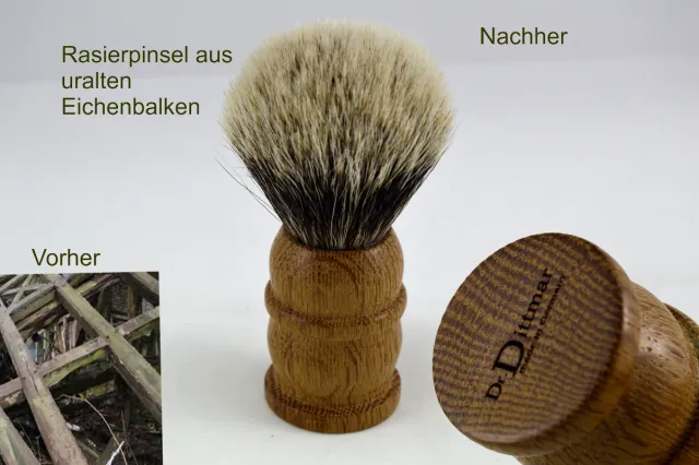 Dr. Dittmar 1000-Year-Old rakborste ek 25 mm silvertip