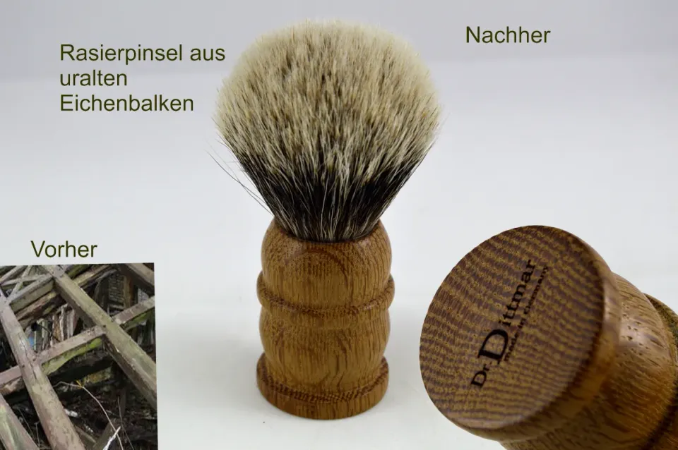 Dr. Dittmar 1000-Year-Old rakborste ek 25 mm silvertip