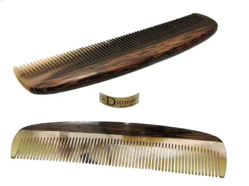 Dr. Dittmar fintandad kam 14 cm horn trä handgjord