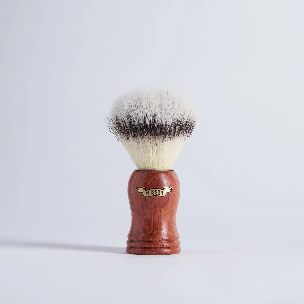 Plisson 1808 Bubinga rakset Mach3 grå rysk