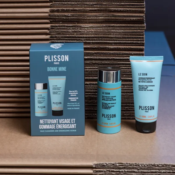 Plisson 1808 Bonne Mine ansiktskit gel + peeling oren hud