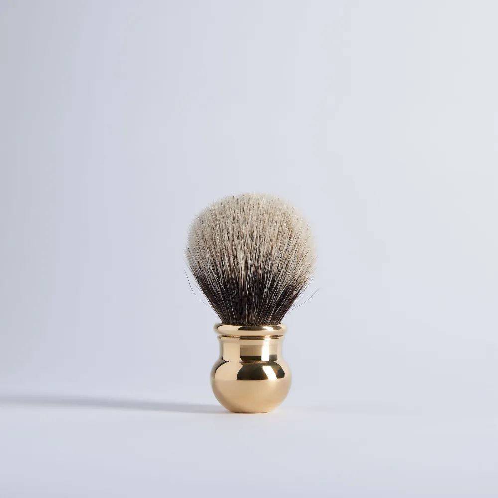 Plisson Boule rakborste guld strl 12 syntet