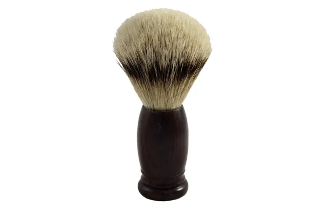 Dr. Dittmar Barber Style rakborste rosenträ silverspets