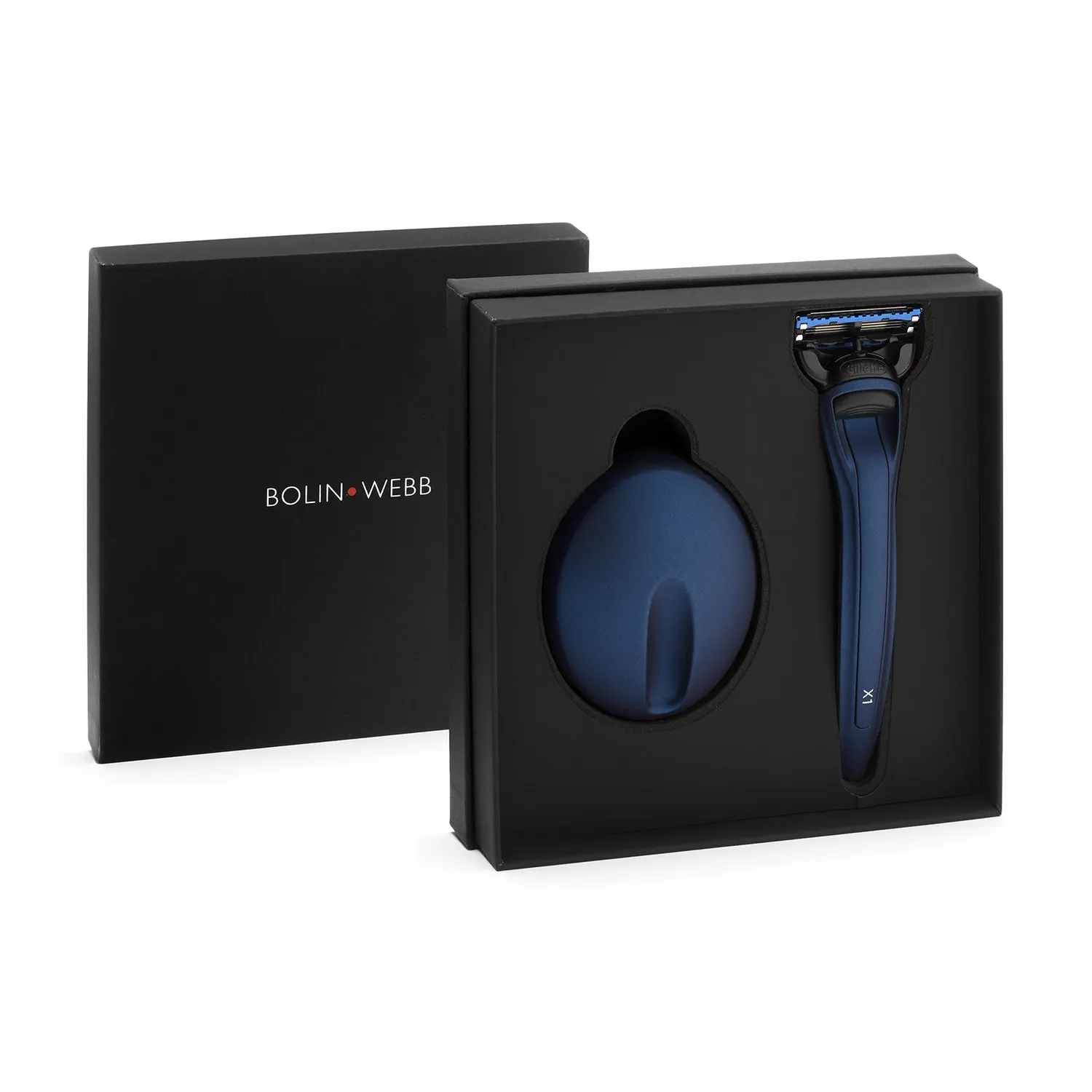 Bolin Webb X1 Matte Blue rakhyvel med ställ blå