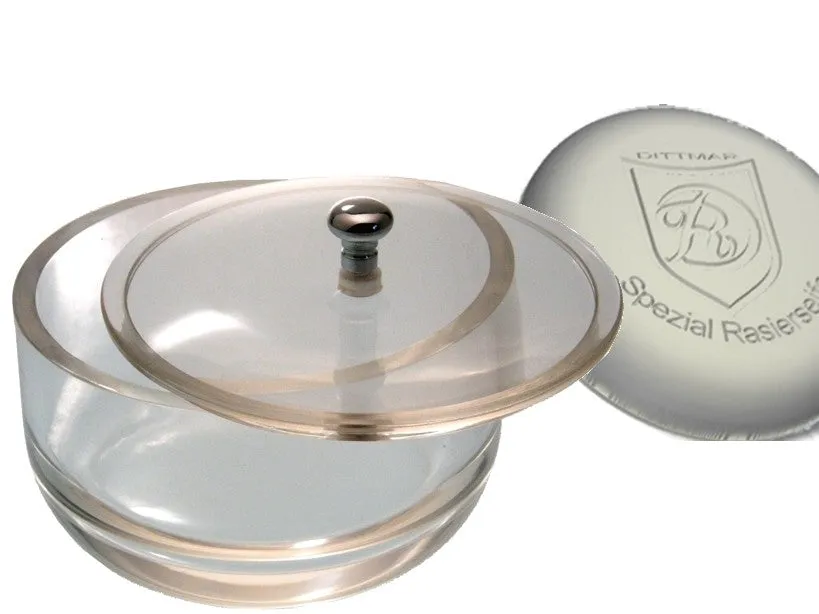 Dr. Dittmar rakskål akrylglas stor transparent