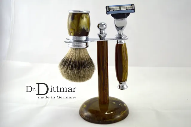 Dr. Dittmar Tiger Eye rakset resin mässing