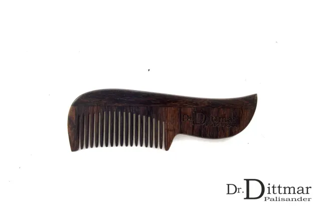 Dr Dittmar Skäggkam rosenträ 8,5 cm fintandad