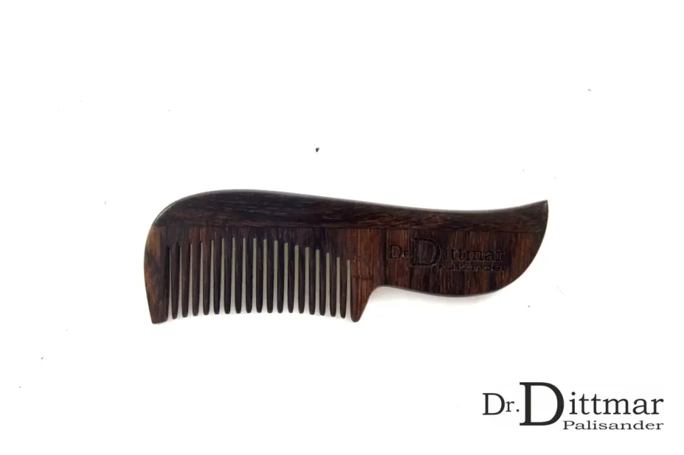 Dr Dittmar Skäggkam rosenträ 8,5 cm fintandad