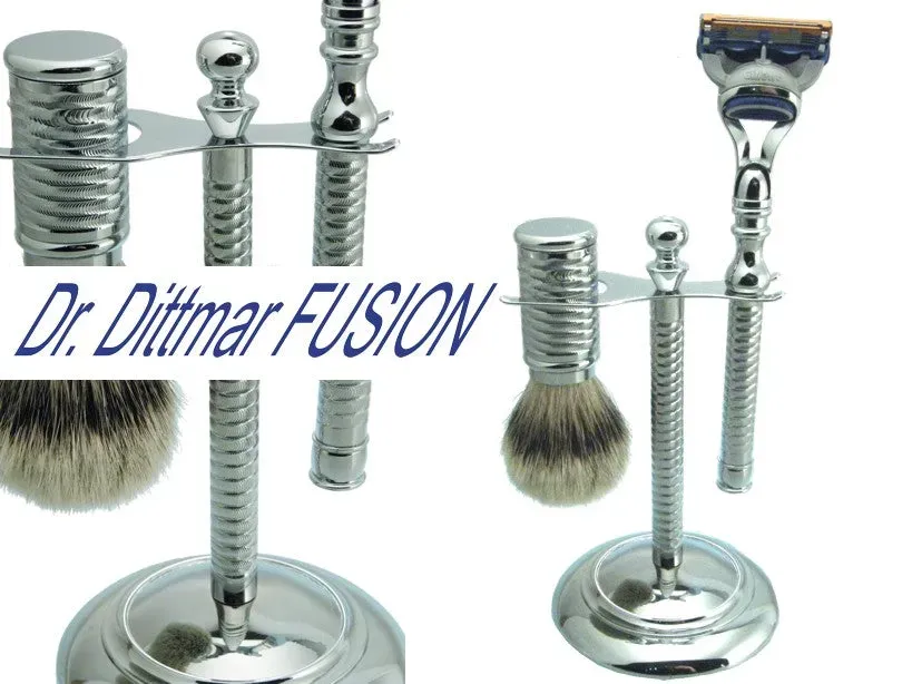 Dr. Dittmar 777 rakset mässing Fusion silvertip