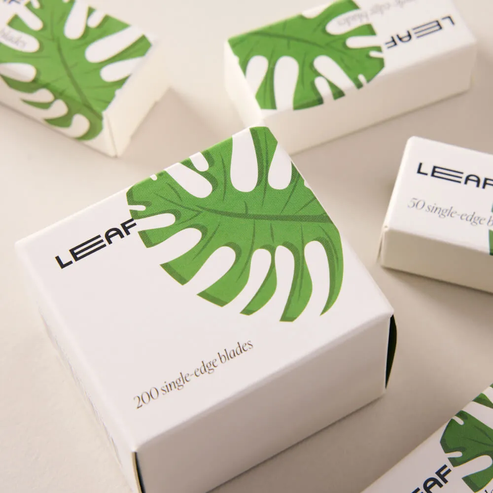 LEAF Shave Blade Packs rakblad single-edge 50-pack