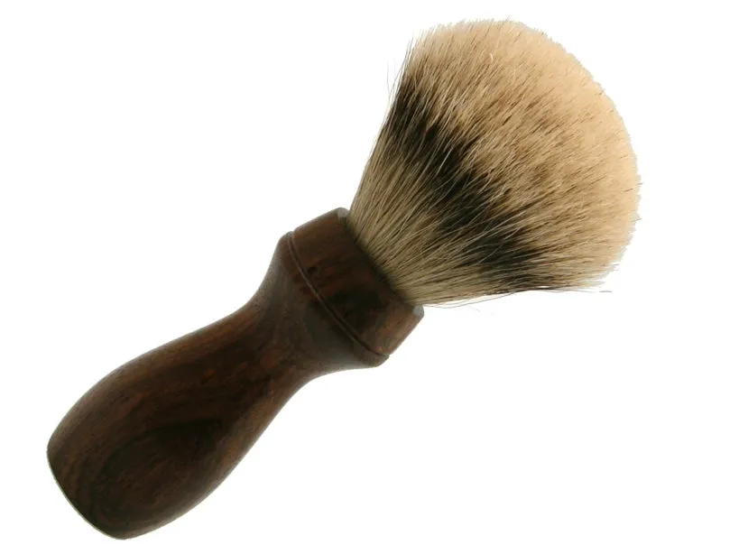 Dr. Dittmar Barber Style rosenträ rakborste silvertip