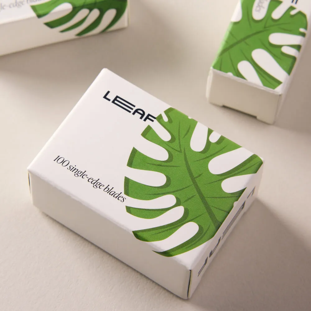 LEAF Shave Blade Packs rakblad single-edge 50-pack