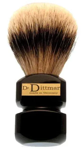 Dr Dittmar Premium Silvertip rakborste svart