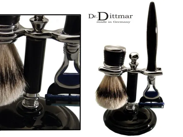 Dr. Dittmar Fusion rakset akryl silvertip svart