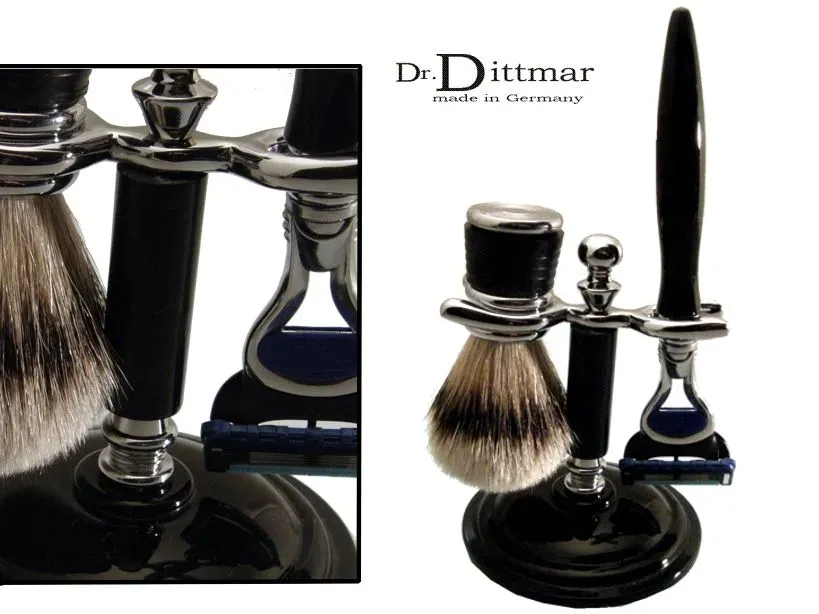 Dr. Dittmar Fusion rakset akryl silvertip svart